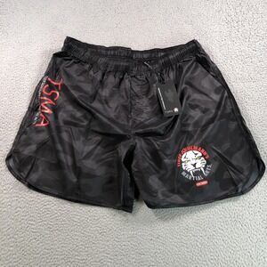 Tiger Schulmann Shorts‎ Mens 4Xl Black Camo TSMA Lightweight Martial Arts NEW
